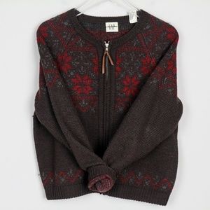 Gap Cardigan Sweater Jacket Full Zip Knit Wool